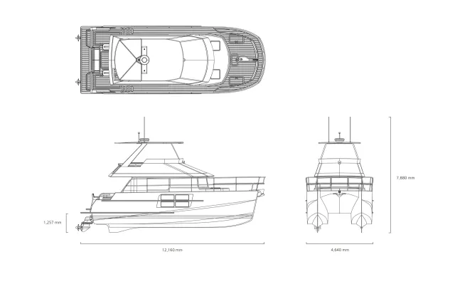 40ft Catamaran Blueprint